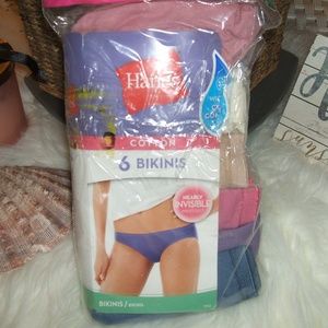 hanes  bikinis  6 pack